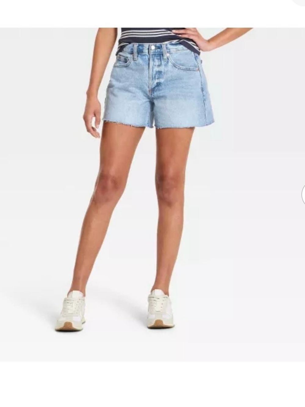 Universal Thread Light Blue High-Rise Denim Shorts